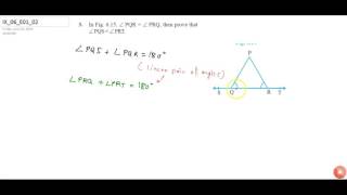 NCERT  Class IX  LINES AND ANGLES  Exercise 1  Question No 3 [upl. by Brittani]