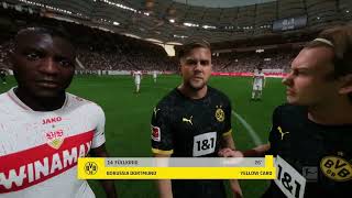 Gameplay FC 24  VfB Stuttgart  Borussia Dortmund  Bundesliga  20242025 [upl. by Nance]