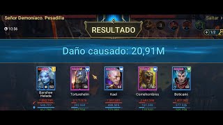 Raid Shadow Legends  Clan Boss inmortal 1 ManeaterNO Painkeeper PESADILLA UNM NM BRTUTAL [upl. by Refeinnej]