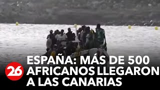 Más de 500 africanos llegaron a Canarias en las últimas horas [upl. by Merilyn]