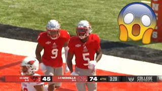 Nicholls State Scores 75 Points vs Incarnate Word  2021 Spring College Football [upl. by Geddes]