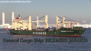 General Cargo Ship RICKMERS JAKARTA Rickmers Reederei [upl. by Martica]