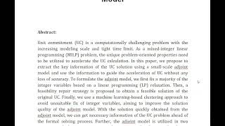 Optimality Guaranteed UC Acceleration via Interactive Utilization of Adjoint Model [upl. by Lehcir977]