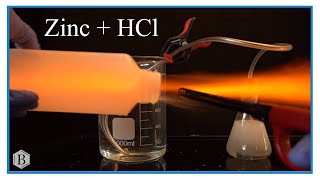 Reaction of Zinc and Hydrochloric acid [upl. by Ybrek]