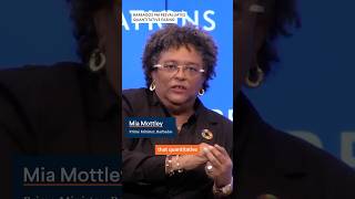 Mia Mottley challenges views on quantitative easing [upl. by Siulesoj]