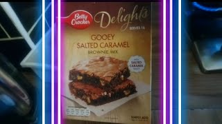 MAKING SALTED CARAMEL BROWNIES QUICK RECIPE [upl. by Eceinwahs]