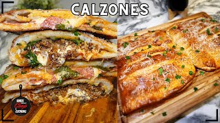 How to Make Homemade Calzones  Two Different Ways [upl. by Zackariah333]