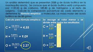 ¿Cómo calcular la composición porcentual FE y FM [upl. by Aneram]