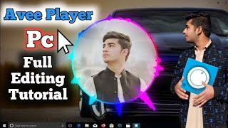 How to Make Audio Spectrum Videos On PcLaptop  Avee Player Complete Editing Tutorial [upl. by Dareece]