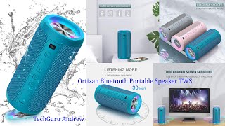 Ortizan X10 Portable Bluetooth Speaker 24W TWS REVIEW [upl. by Fiore426]