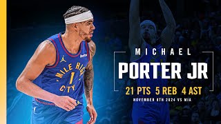 Michael Porter Jr Full Game Highlights vs Heat 📺  11824 [upl. by Sabian177]