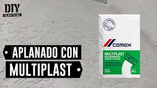 Cómo hacer un APLANADO con MULTIPLAST aplanado con TEXTURA  MEJORA TU CASA DIY [upl. by Danialah]