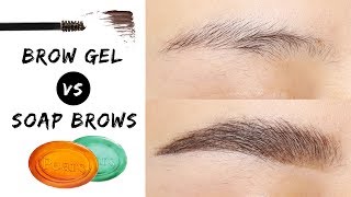 Fluffy Brows  Brow Gel VS Soap Brows [upl. by Acinoj442]