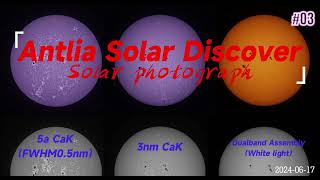 sun in 5a CaK、3nm CaK and WL 2024617（3） [upl. by Kennedy]