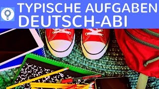 Typische Aufgabenarten in Deutsch Oberstufe amp Abitur  was im DeutschAbi dran kommen kann [upl. by Nagek]