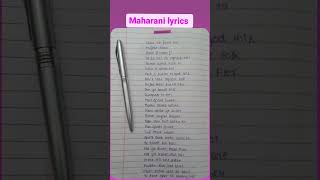 maharani song lyrics matarani song maharani lyrics [upl. by Massiw]