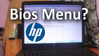 How to Access or Enter the Bios Menu Settings in HP Laptop [upl. by Ecirtal224]