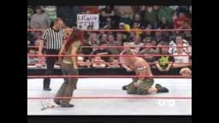 WWE Cena vs Lita [upl. by Sinnard]