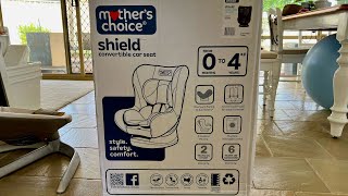 Mother’s Choice Shield Convertible Car Seat  Install [upl. by Ettenay]