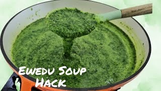 How To Make Ewedu With Spinach amp Okra  Easy Ewedu For Abula [upl. by Nytnerb]