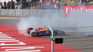 Sebastian Vettel Donuts COTA 2013 [upl. by Buckden]