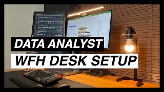 DATA ANALYST WORK FROM HOME DESK SETUP [upl. by Akcimahs490]