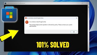 Fix MsWindowsStorePurgeCaches Error in Windows 11  10  How Solve Microsoft Store purge caches ✅ [upl. by Avehsile51]