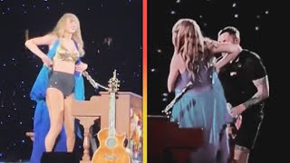 Taylor Swift RIPS Her Dress in Eras Tour Wardrobe Malfunction [upl. by Sauls]