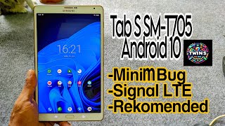 Tutorial‼️ Samsung tab S 84 SMT705 upgrade android 10 smt705 Os 10 [upl. by Engedi948]