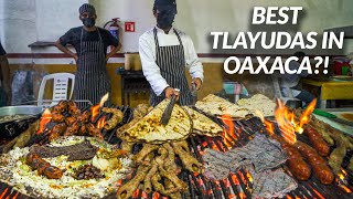 MUST TRY Street Food in Oaxaca Mexico  TLAYUDAS BBQ FEAST amp ENMOLADAS  OAXACAN MEXICAN STREET FOOD [upl. by Eltsyrc637]