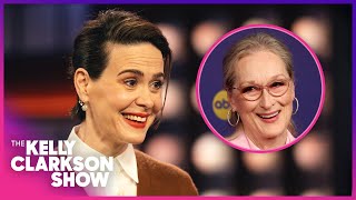 Sarah Paulson Jokingly Challenges Meryl Streep After Thrilling Tony Win [upl. by Egor241]