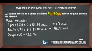 Calculo de Moles de un Compuesto No 2 [upl. by Norab]