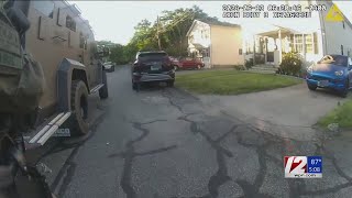 WATCH Providence police raid home arrest robbery suspect [upl. by Etnaik528]