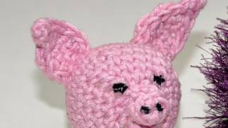 Häkeln  Amigurumi Schweinchen  Teil 3  Die Teile zusammennähen [upl. by Ambrosi139]