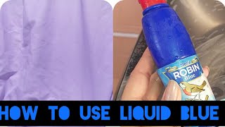 How To Give Liquid Blue On White Clothes  Bluing Fabric  simis vlogs and cooking [upl. by Yonina55]