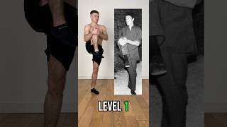 Bruce Lee skills from level 1 to 10 🐉 flexibility mobility training workout gym exercise wtf [upl. by Yecnay8]