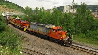 Buffalo amp Pittsburgh Railroad Southbound at Johnsonburg PA  Aug 4 2020 [upl. by Elohcim309]