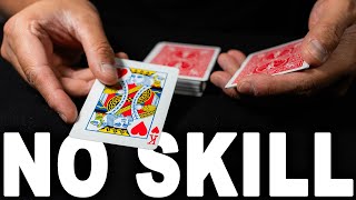 TOP 2 Card Tricks That Require ZERO SKILL [upl. by Mendie]