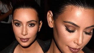 Kim Kardashian Makeup amp Hair Tutorial  Givenchy Fashion Show [upl. by Shiller903]