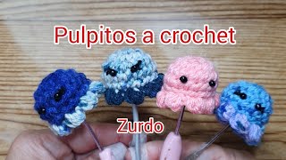 ZURDO COMO TEJER ESTOS PULPITOS COQUETOS A CROCHET 🐙🐙🐙🐙🐙🐙 [upl. by Ayela]