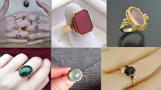 One stone gold rings design collection 2023 stylish and designer one stone gold rings design ideas [upl. by Iain]