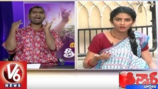 Bithiri Sathi Funny Conversation With Sujatha On Diwali Crackers  Teenmaar News  V6 News [upl. by Eladnor567]