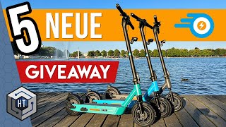 ePowerFun 5 NEUE EScooter  EPF2 XT480  Gewinnspiel escooter epowerfun giveaway [upl. by Rickart]