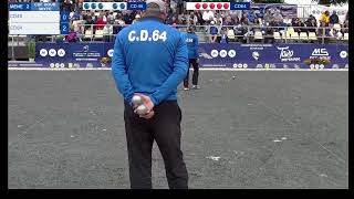 French Petanque Championship Double Mixed 2024 LOZERE 48 vs PYRENEES ATLANTIQUES 64 [upl. by Evey33]