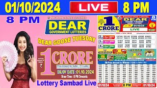 Nagaland Lottery Sambad Live 8pm 01102024  Lottery Live [upl. by Buckler213]