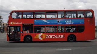 Bus Spotting in Uxbridge Carousel Scania Enviro400 216 EF10 OXF Route 104 to High Wycombe [upl. by Albarran]