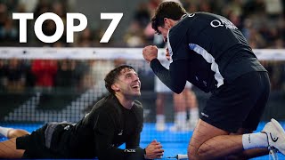 Top 7 Best Points Paris Major  Premier Padel [upl. by Agnes]