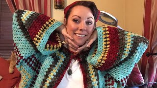 7 Finally Finished Objects  Hexagon Cardigan and…  My Crochet and Knit Vlog [upl. by Airdnas]