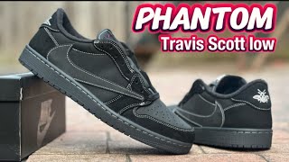 NICE Jordan 1 low Travis Scott Phantom Unboxing review gymkicks [upl. by Aelaza]