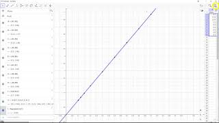 Linjär regression med Geogebra [upl. by Nahor]